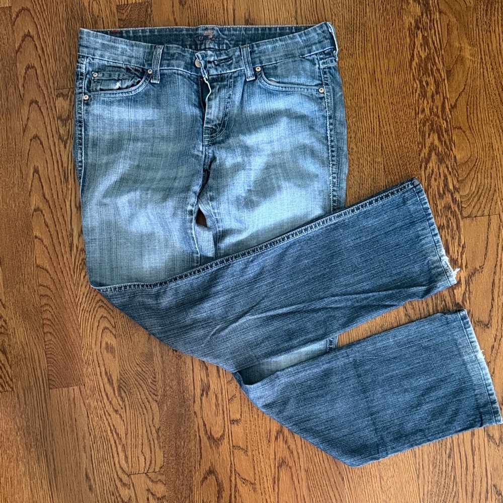 Seven for All Mankind Women’s Blue Denim Jeans - Classic Straight Fit